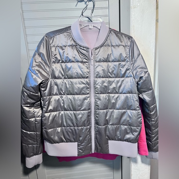 Lululemon Dark Chrome REVERSIBLE Non-Stop Bomber Jacket NWOT SIZE 10 - Picture 15 of 16